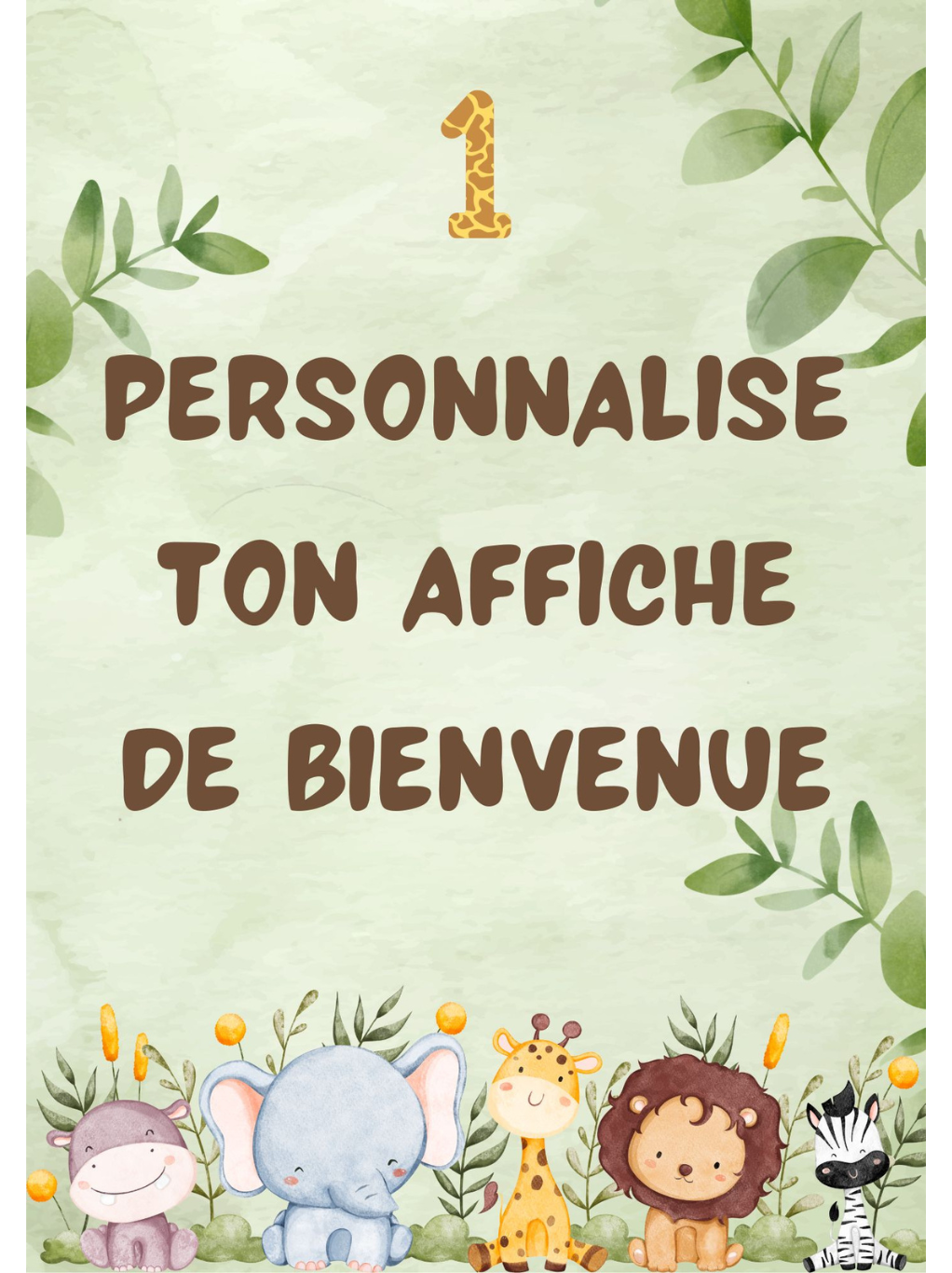 👌Affiche personnalisée - A3