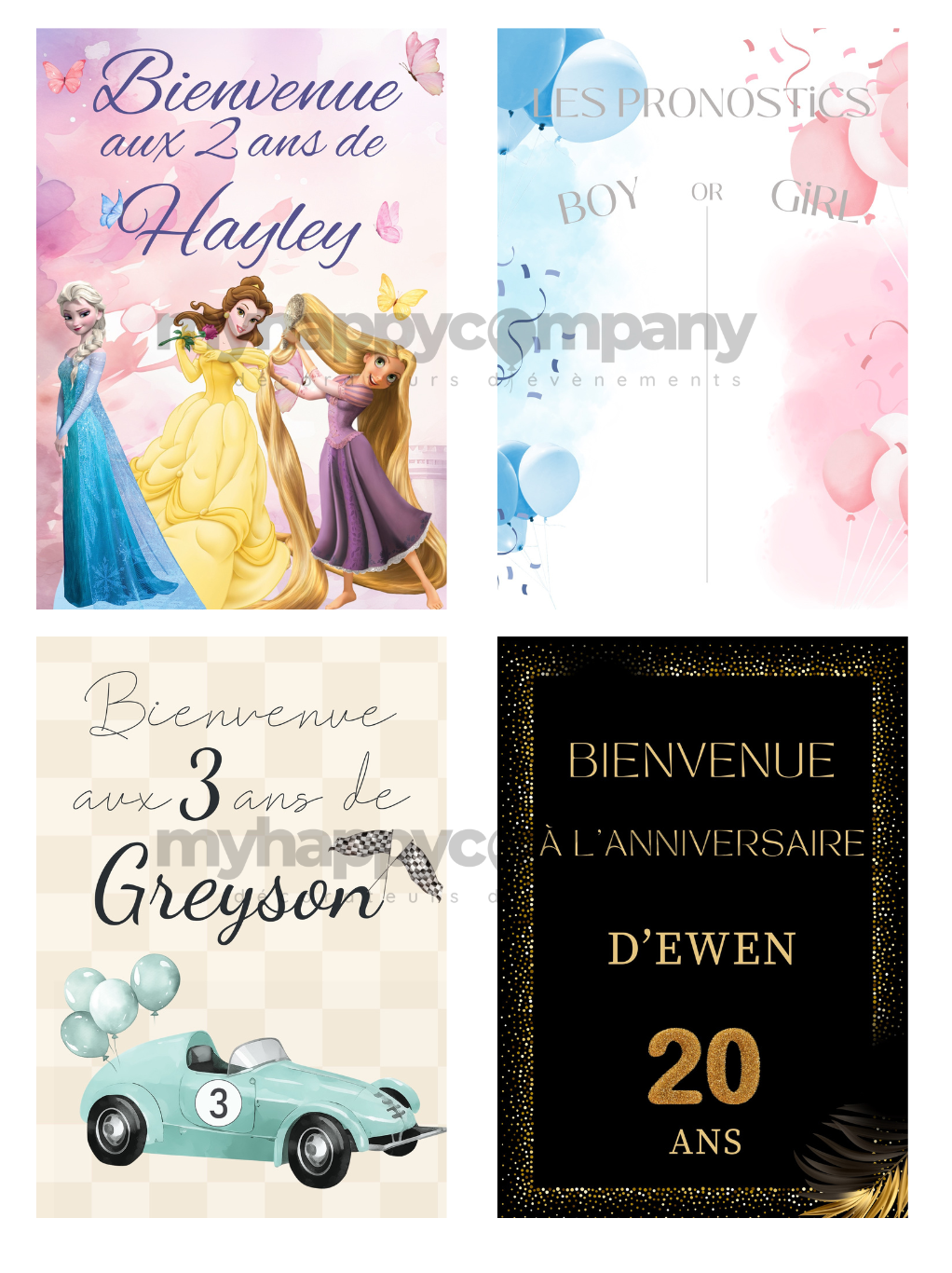 👌Affiche personnalisée - A3