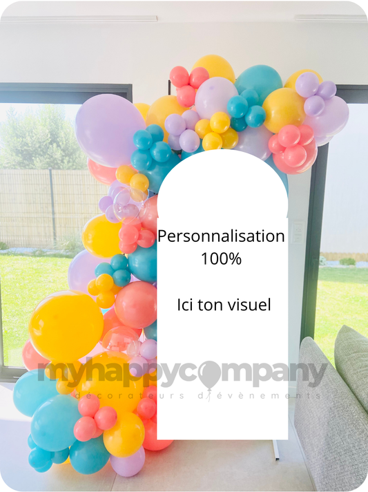 👌Fond personnalisé - Arche Backdrop 80/180cm