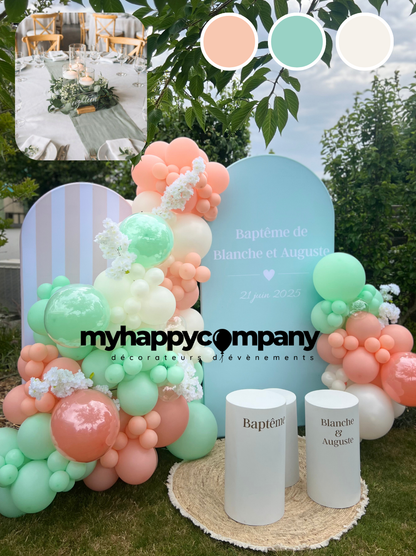 🎈 Box Baptême – Décoration douce et facile à installer