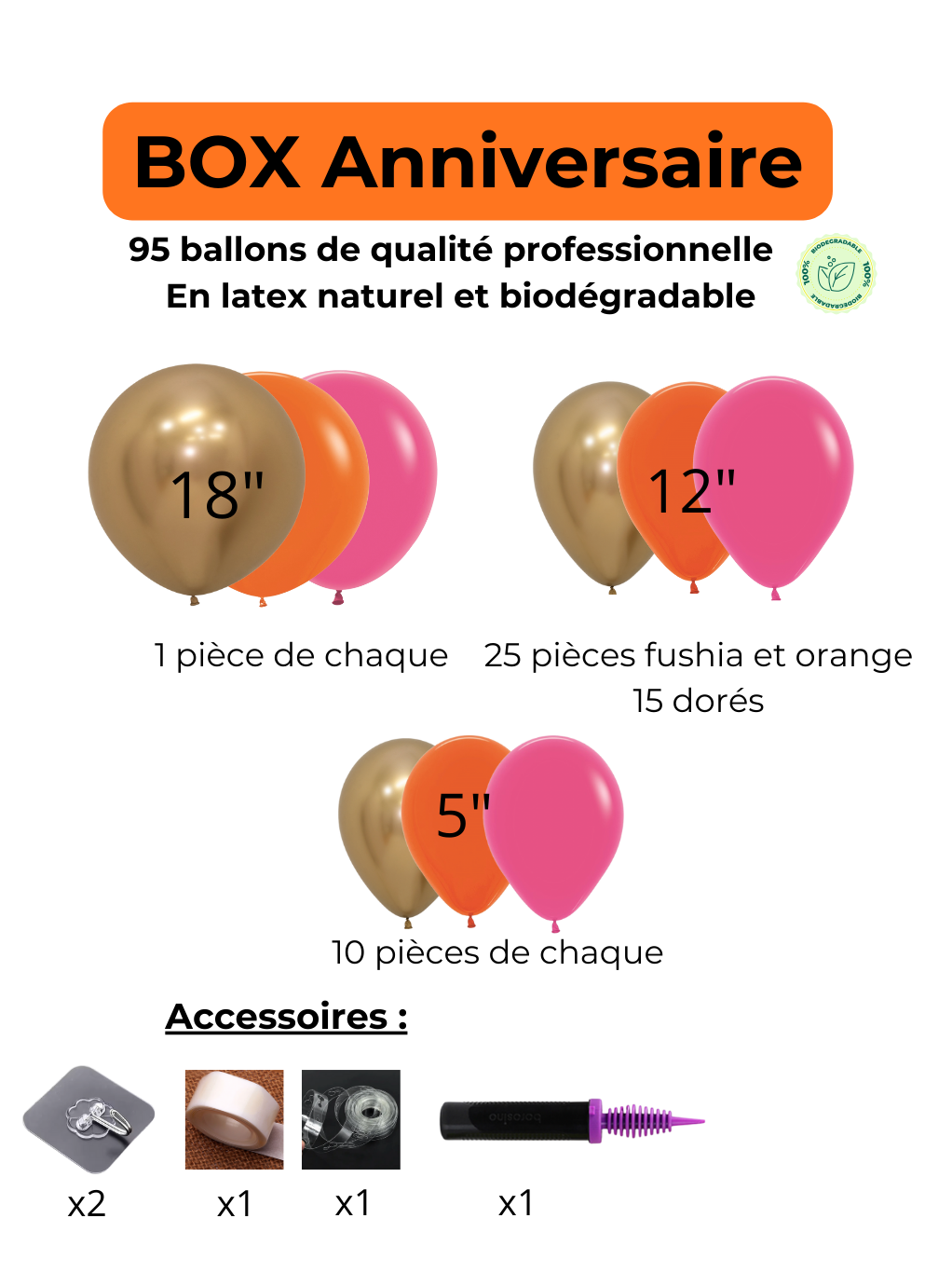 🎈 Box Anniversaire – Décoration clé en main