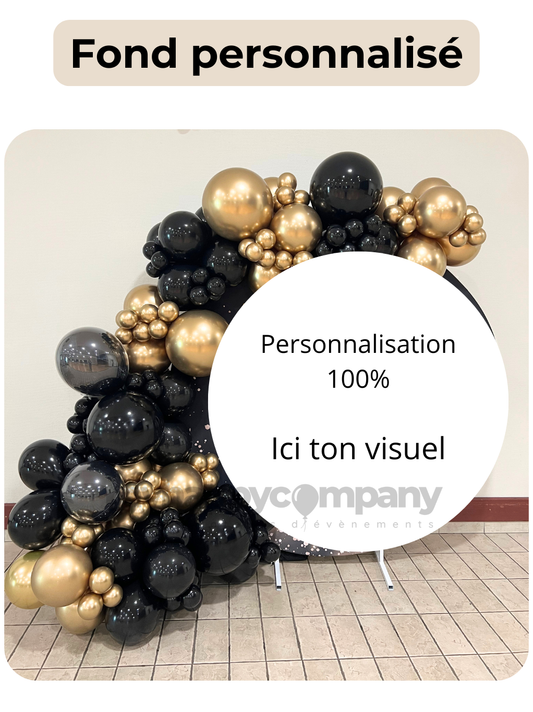 👌Fond personnalisé - Arche diamètre 180cm